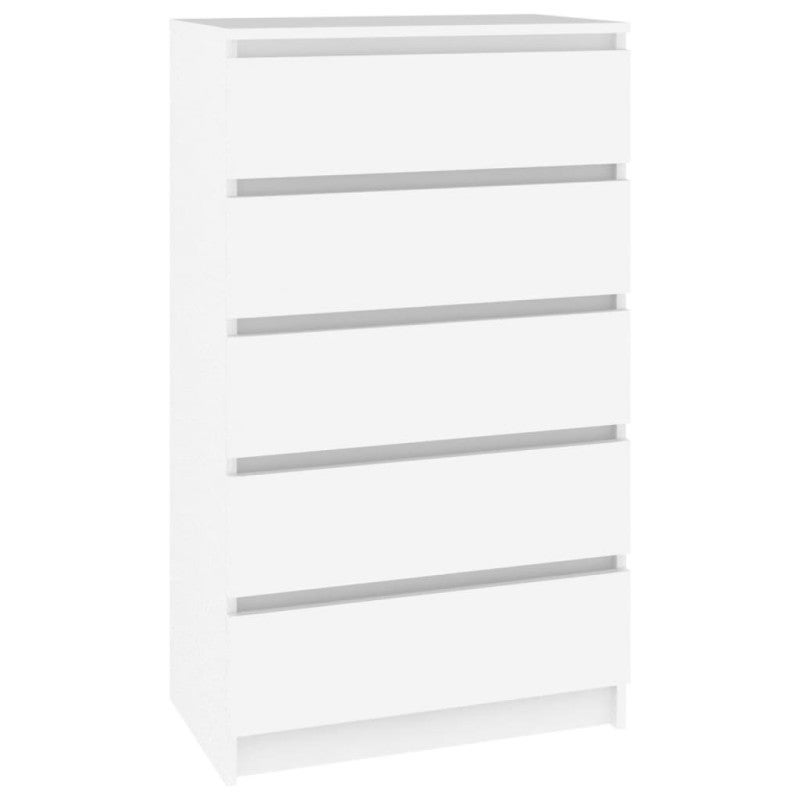 Commode Blanc 60x36x103 cm Bois d ingénierie - 2