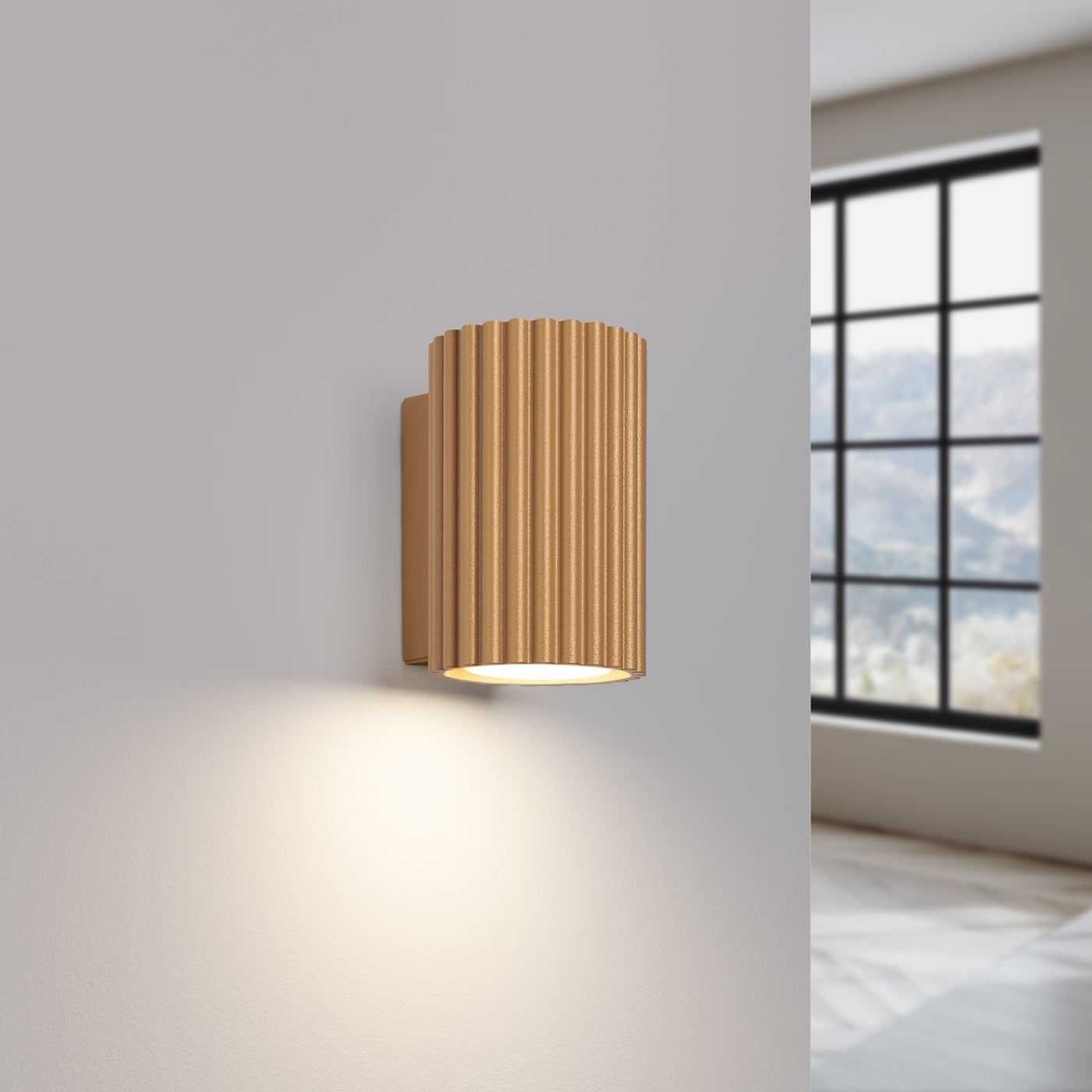 Kinkiet GLOOW 10 złoty LED 3000K - 6.5x8.5x10cm Sollux