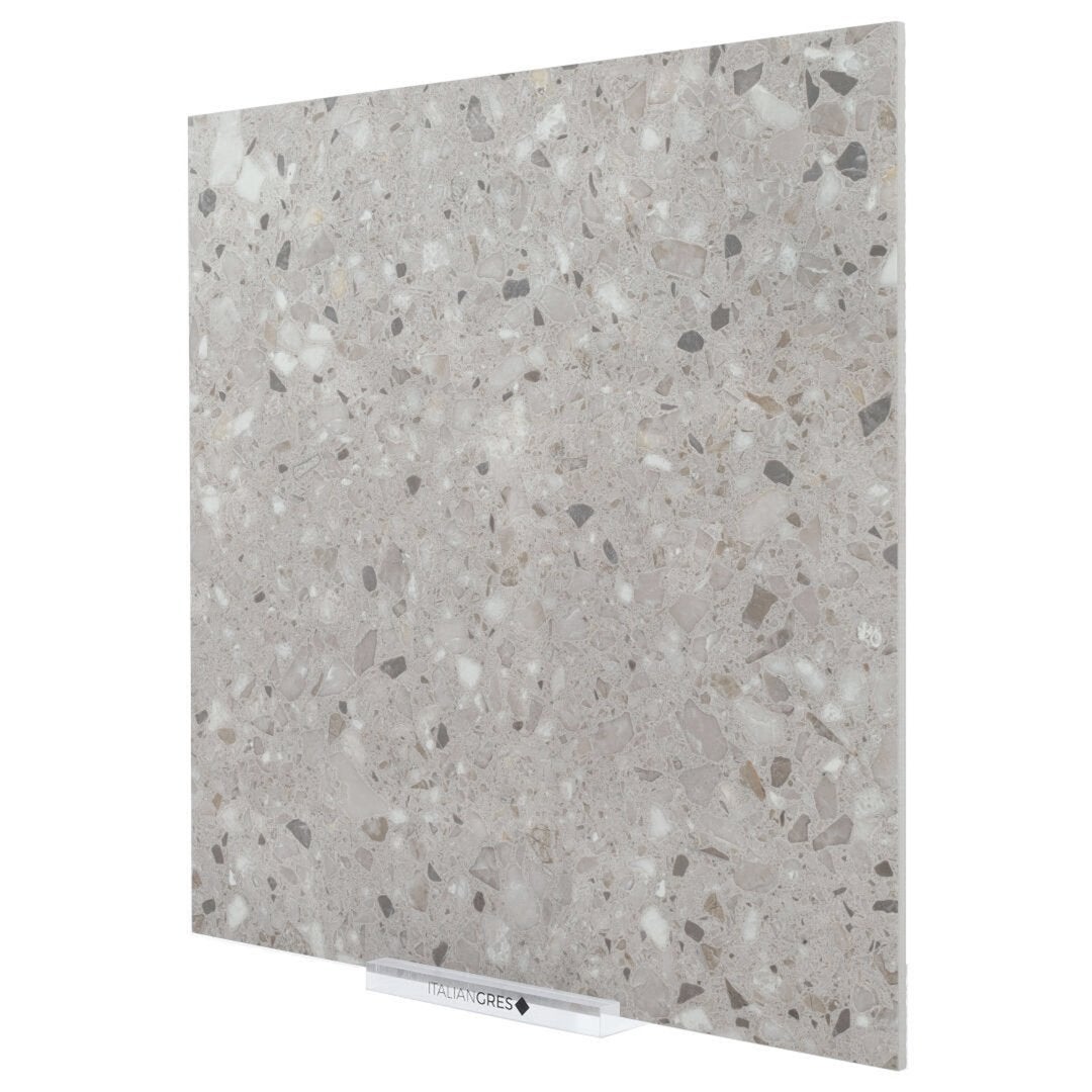Terrazzo Tono su Tono Tortora 20 mm Outdoor - Piastrelle 60x60x2 cm 20 mm - SFR 3002 60x60 GRIP R11 20 mm - 3