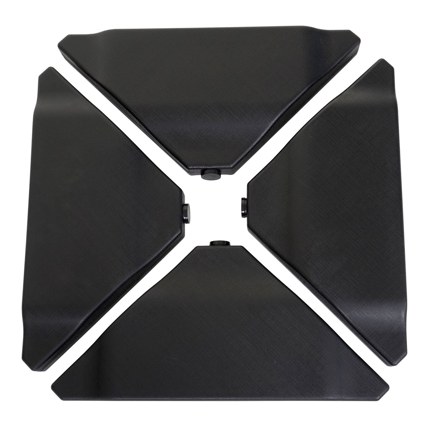 Set Di 4 Piastrelle Per Ombrellone Riempibili Con 60 L Di Acqua O 80 Kg Di Sabbia Con Maniglia 91580509