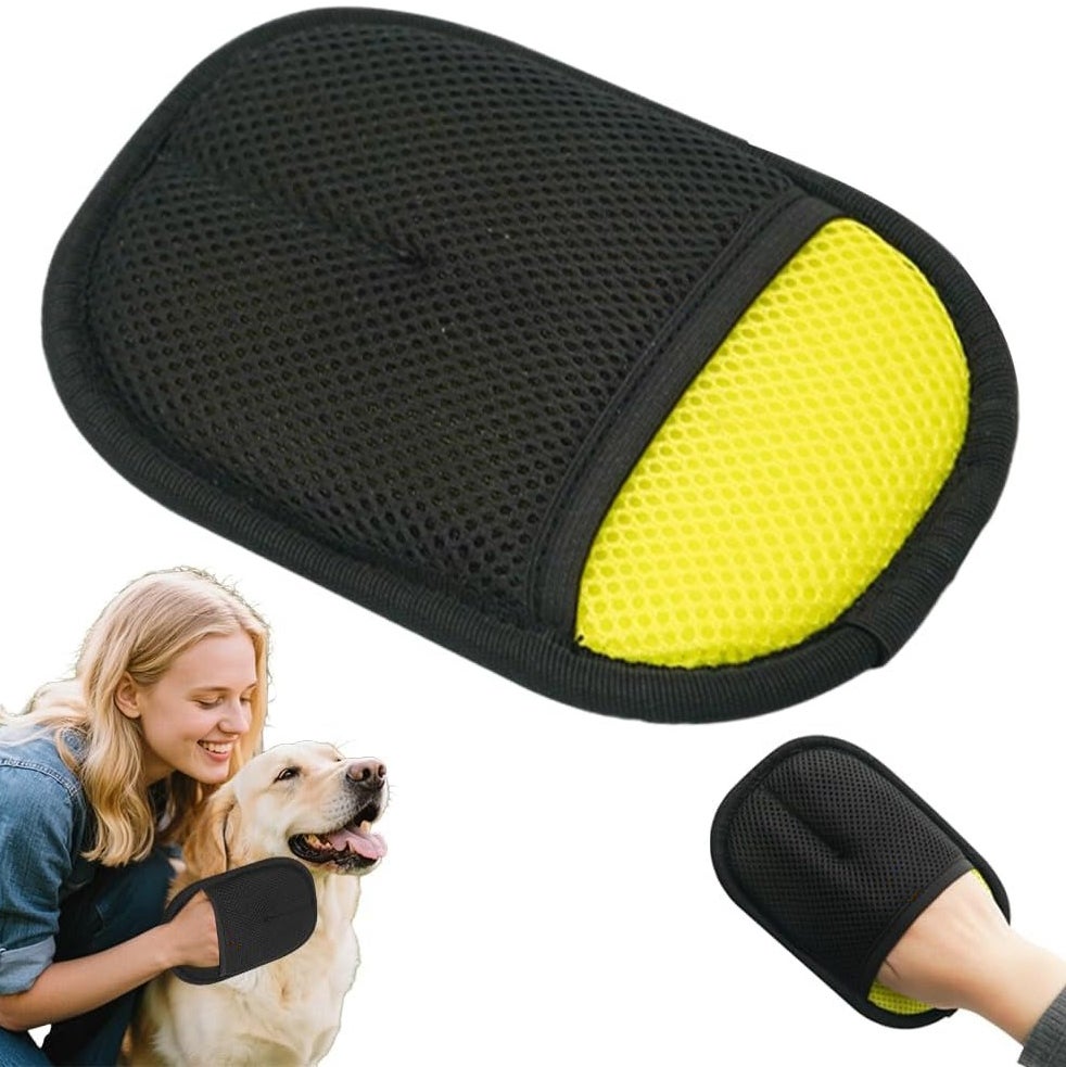Lot De 2 Gants De Toilettage Double Face Pour Chien Et Chat - Épilation Antistatique, Démêlage Sans Stress - Réutilisables Et Lavables - 6