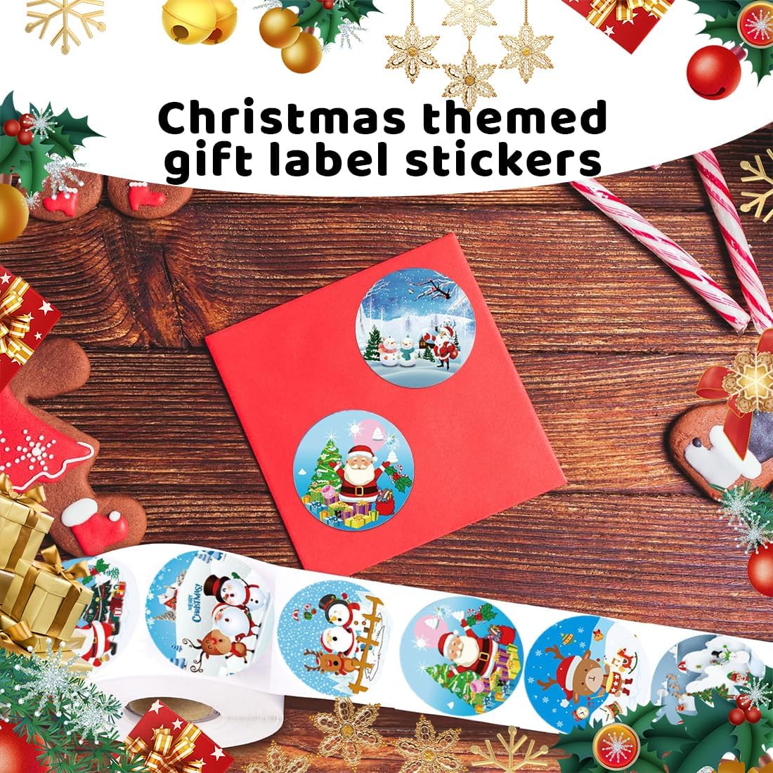 Lot De 500 Autocollants De Décoration De Noël - Pour Les Fêtes à La