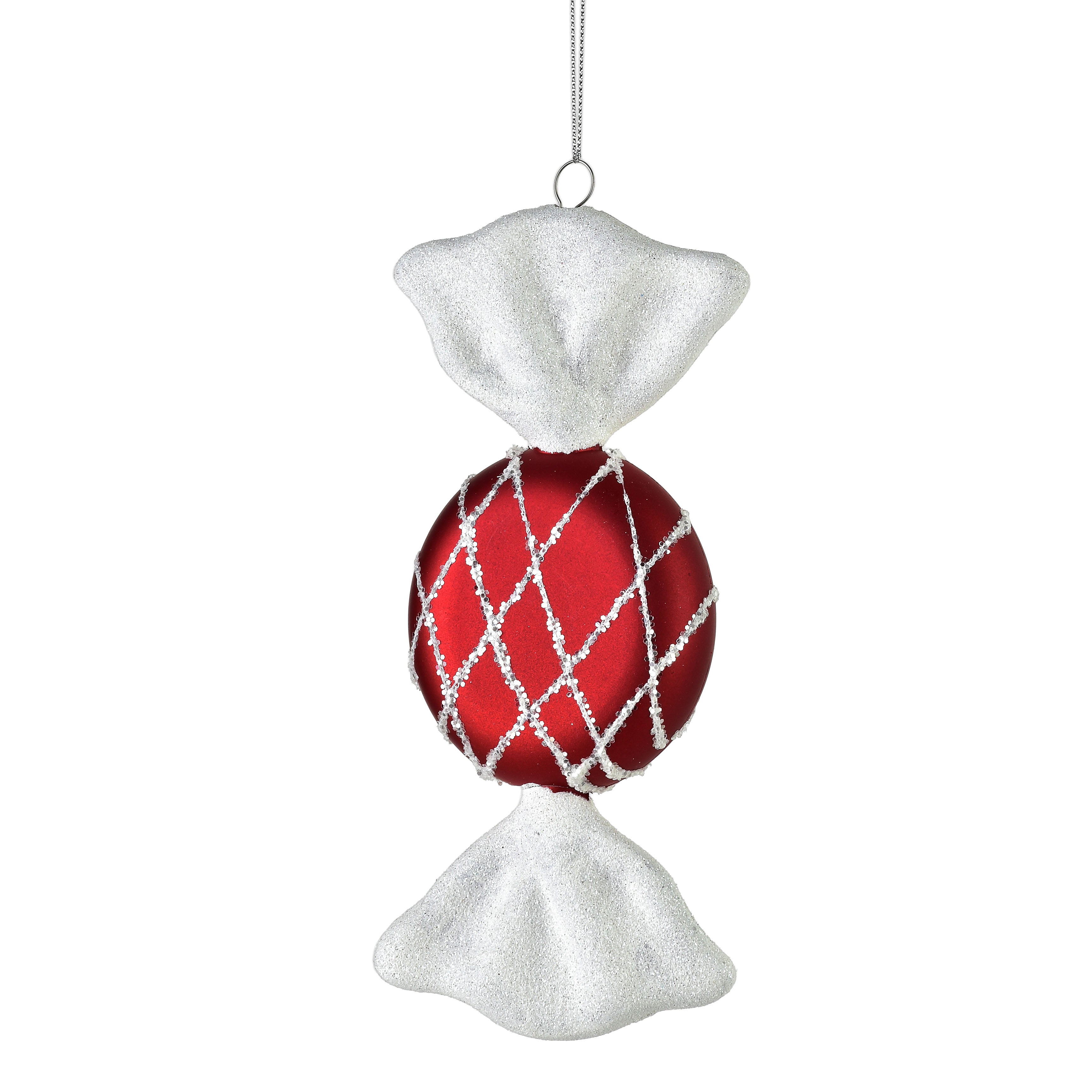 Santa lila zawieszka cukierek 3x9x20 cm
