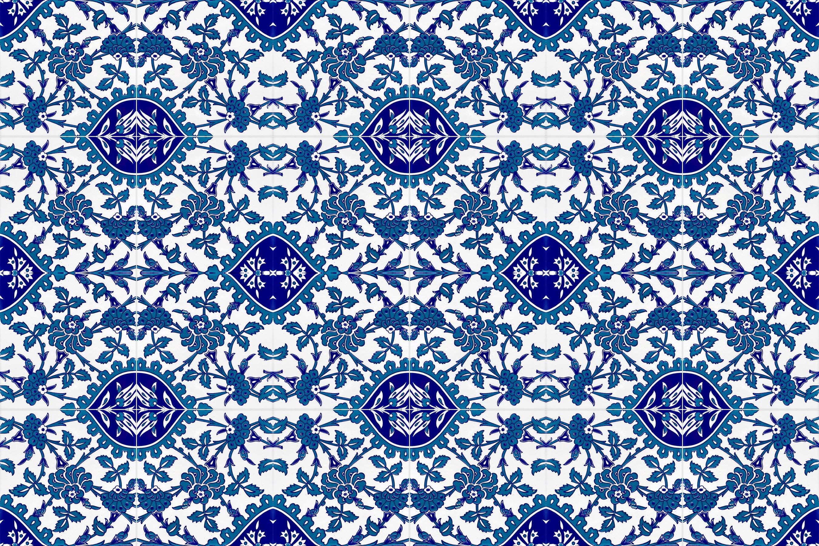 Cerames- Erol, piastrelle in ceramica Iznik 20 x 20 cm, confezione da 12 pezzi (0,48 m2) | Piastrelle in ceramica con motivi orientali - 5