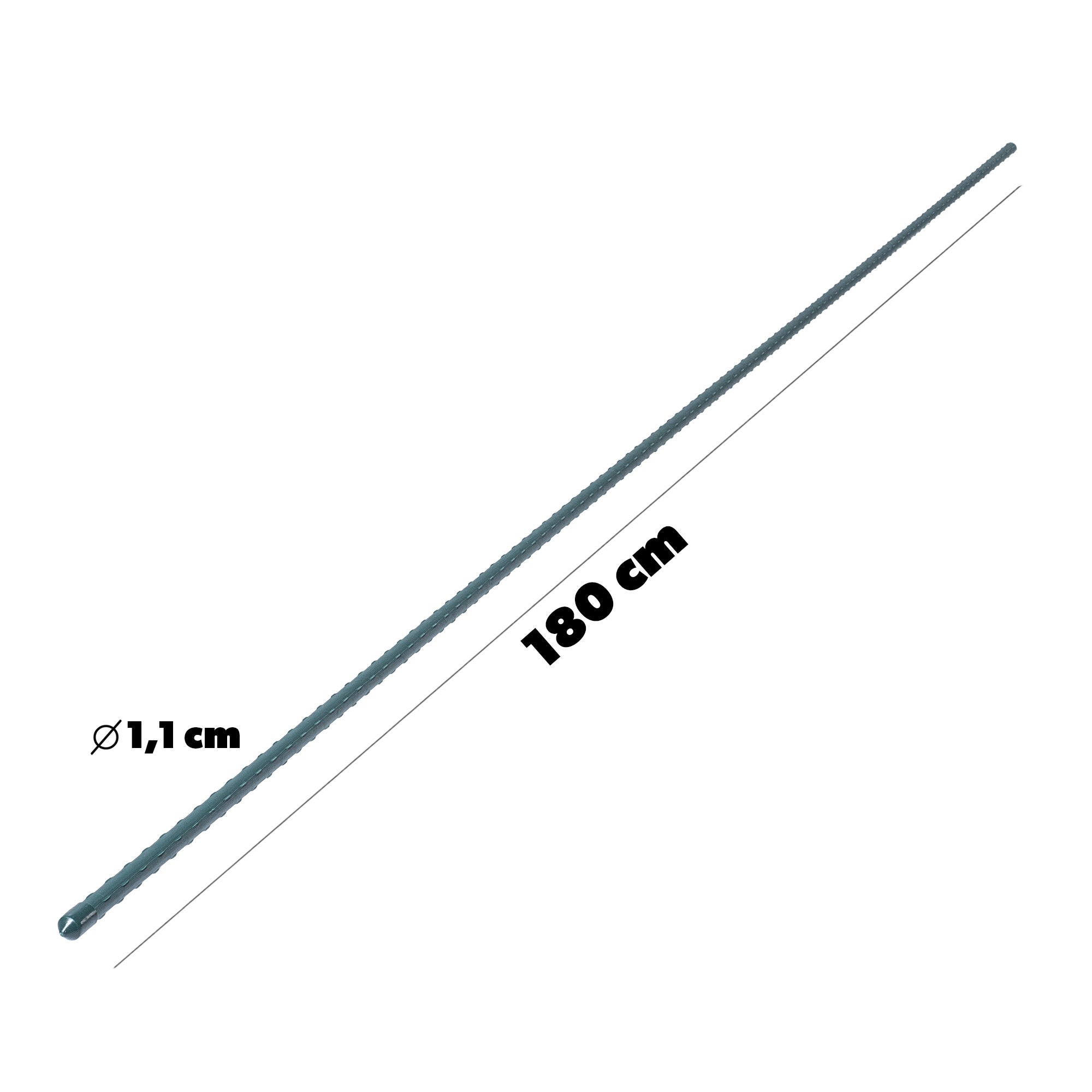 KADAX 10x Poteau pour Plantes 180cm Support de Fleur de Tomate Acier Revêtu - 2