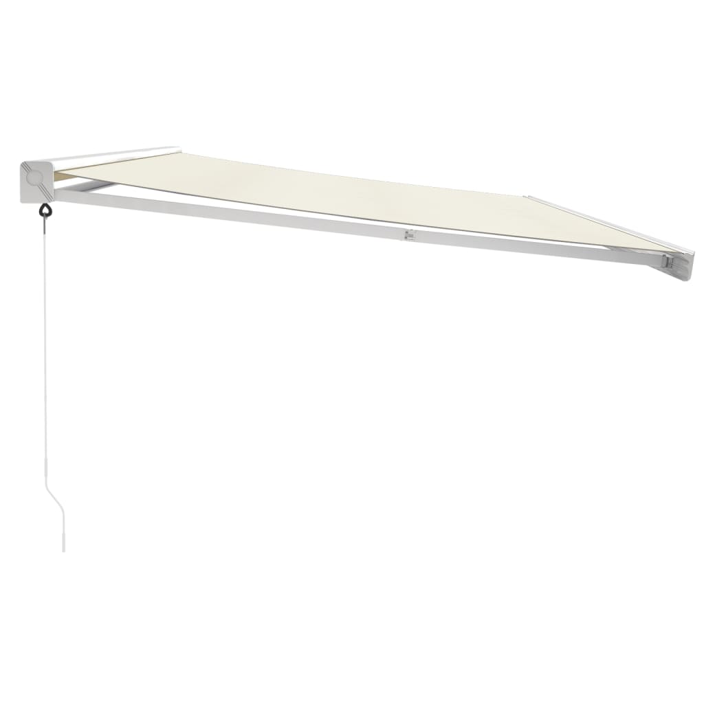 Auvent rétractable crème 5x3 m tissu et aluminium vidaXL - 5