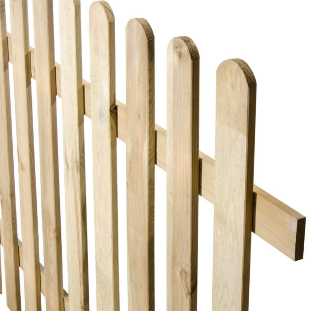 Panneau de clôture en bois traité pour clôture de jardin LASA - TAILLE 100xH80 cm. - 6