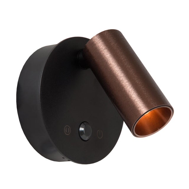 Reflektor wbudowany LED TONI 2W aluminium brązowo-czarny wym:8,1x8,1x5,9cm IP20 Lucide