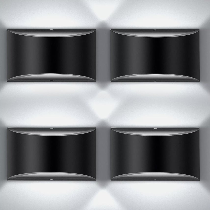 Apliques de pared LED de 4 piezas, luces de pared de 6000 K, luz de ...