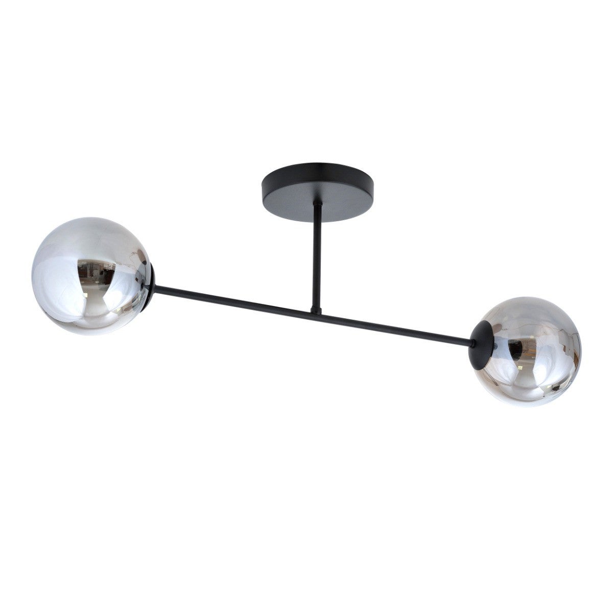 Lampa sufitowa ROMA czarno-grafitowa 2xE14x10W metal wym:23x55x14cm IP20 Emibig