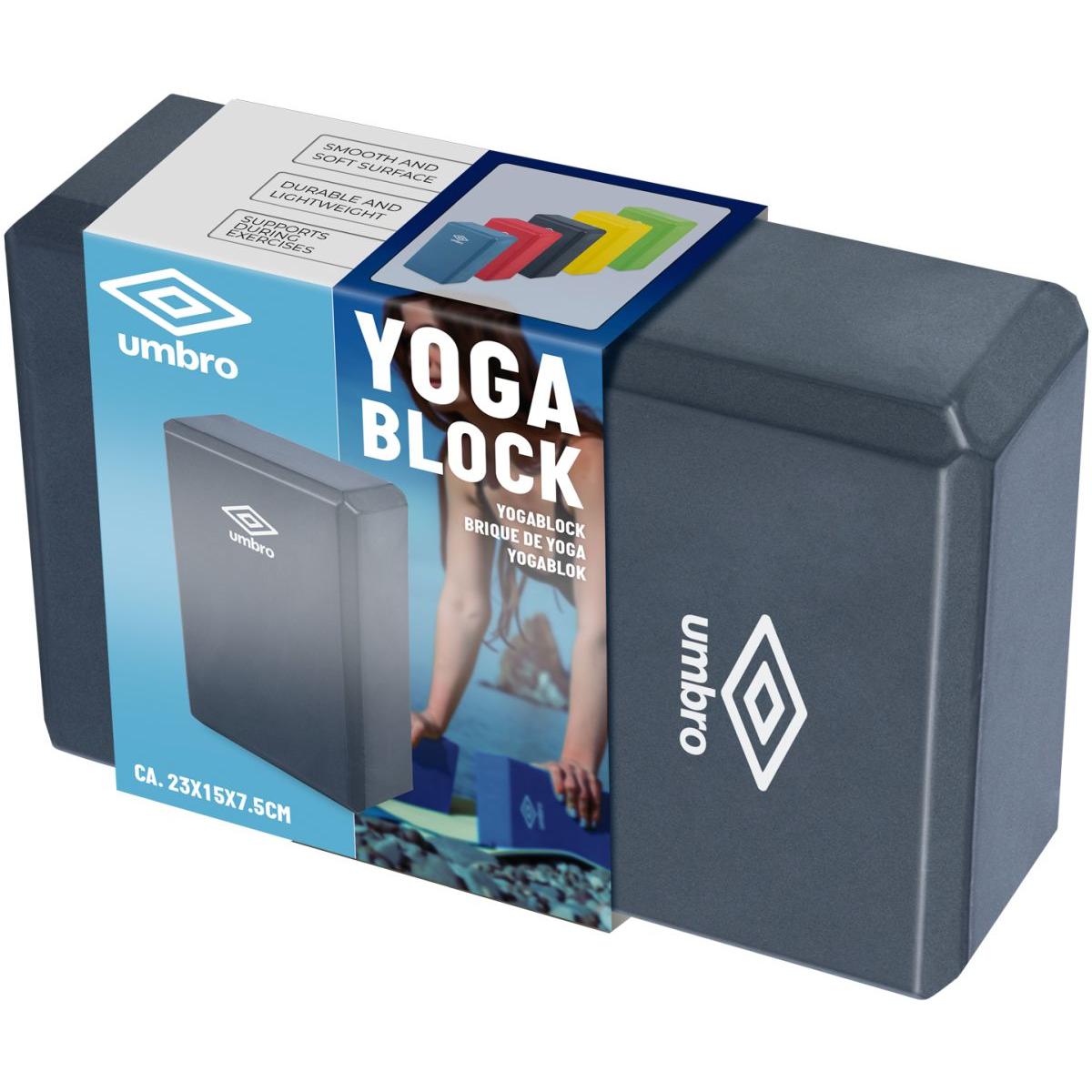 Blok kostka do ćwiczeń joga, pilates, fitness Umbro czarny