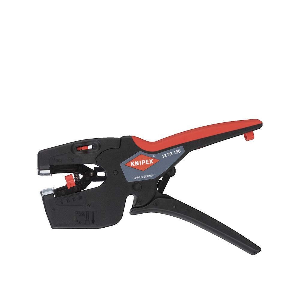 Wszechstronne szczypce Knipex NexStrip z ergonomiczną antypoślizgową rękojeścią i cięciem do 10 mm²