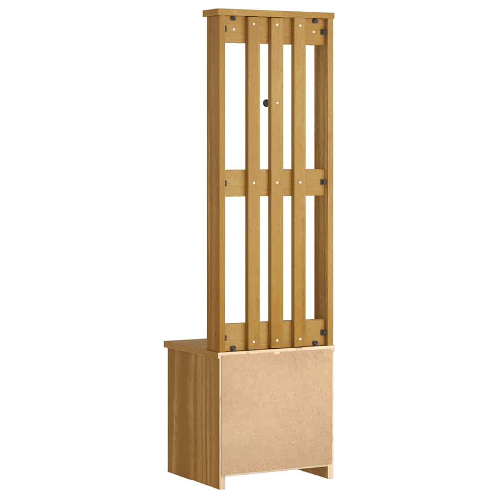 Árvore de Hall SANDENS 45x40x159,5 cm Madeira Maciça de Pinho vidaXL - 7