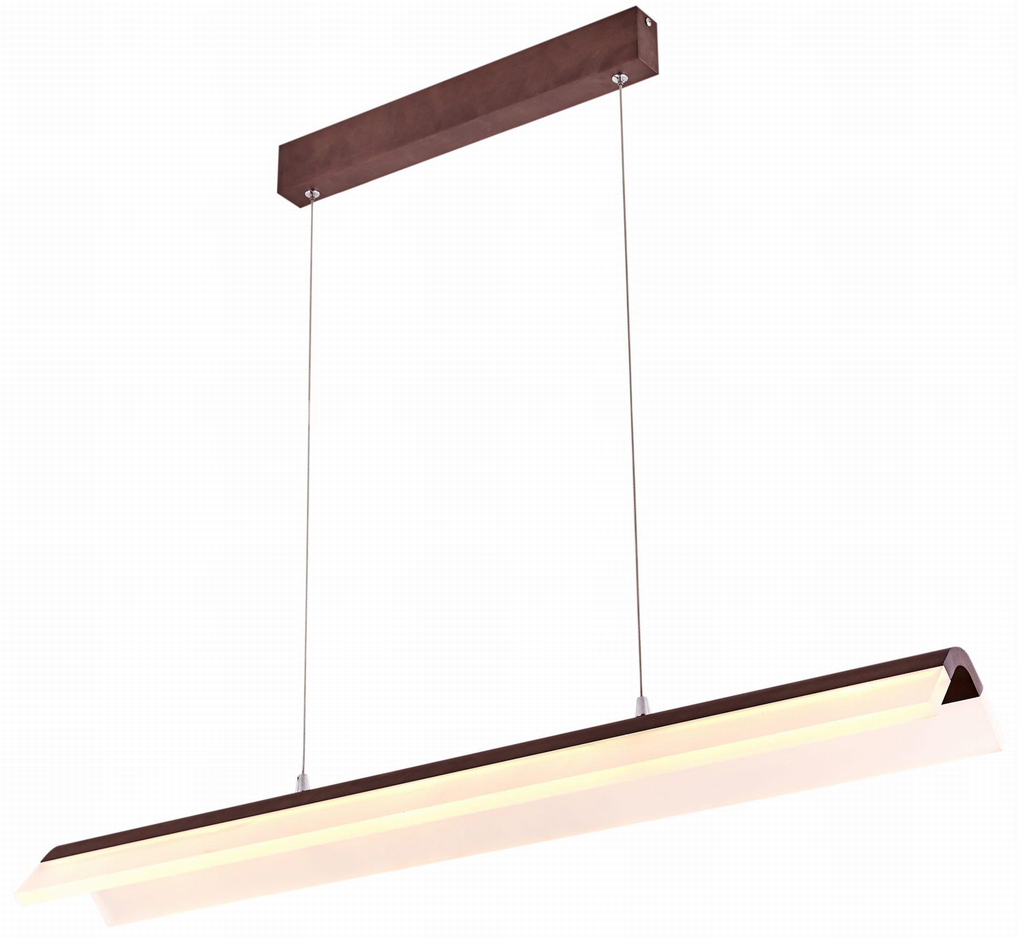 Lampa wisząca CURACOA LED 33W Neutralna biel 2700lm brązowo-biała wym: 150 x 100 x 16 cm Candellux