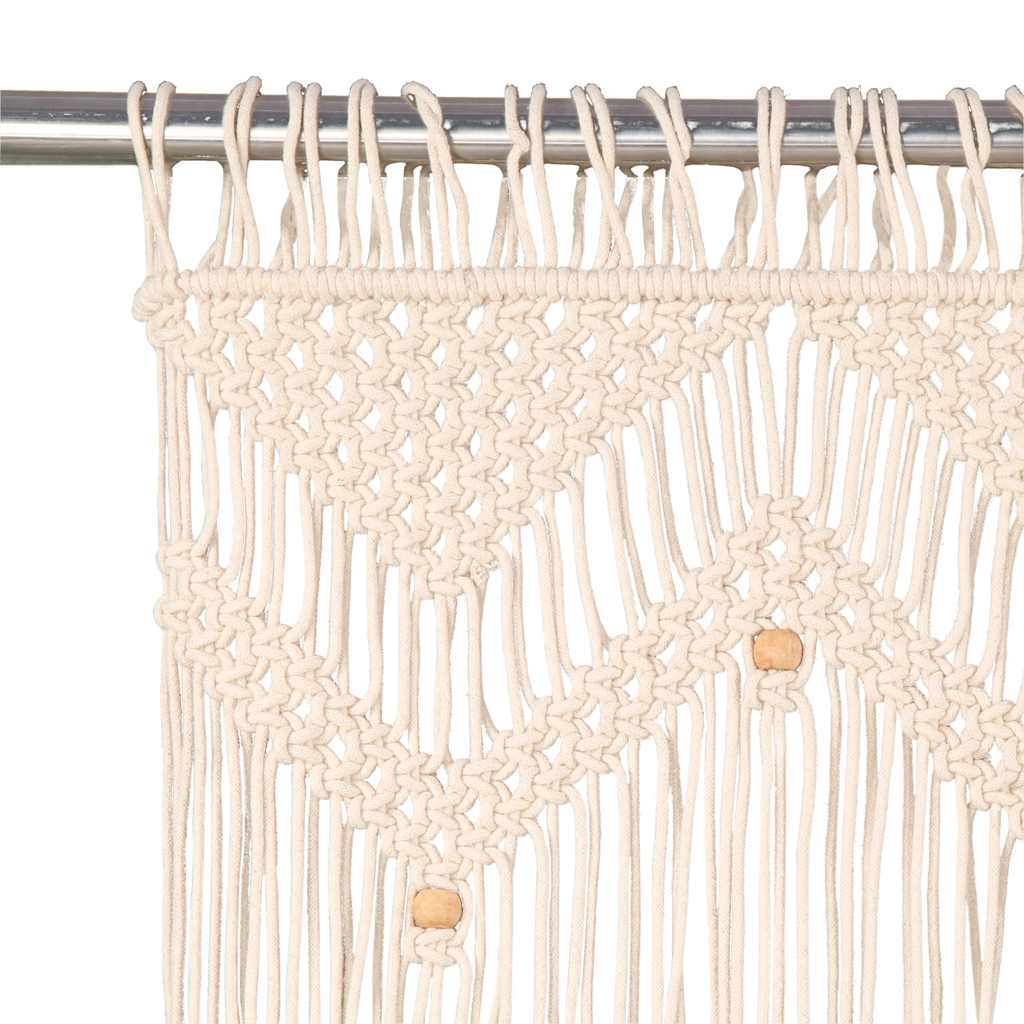 vidaXL Rideau en macramé 140x240 cm Coton - 3