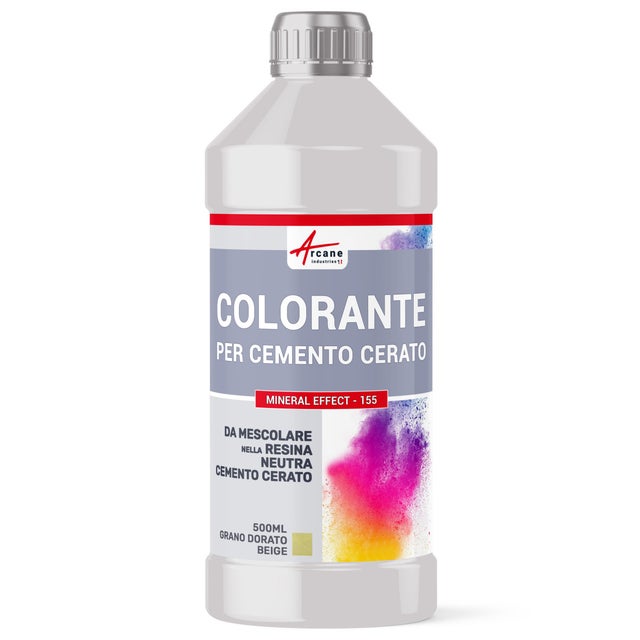 COLORANTE PER CEMENTO CERATO MINERAL EFFECT - 155 - 500 ml Grano Dorato Beige - ARCANE INDUSTRIES