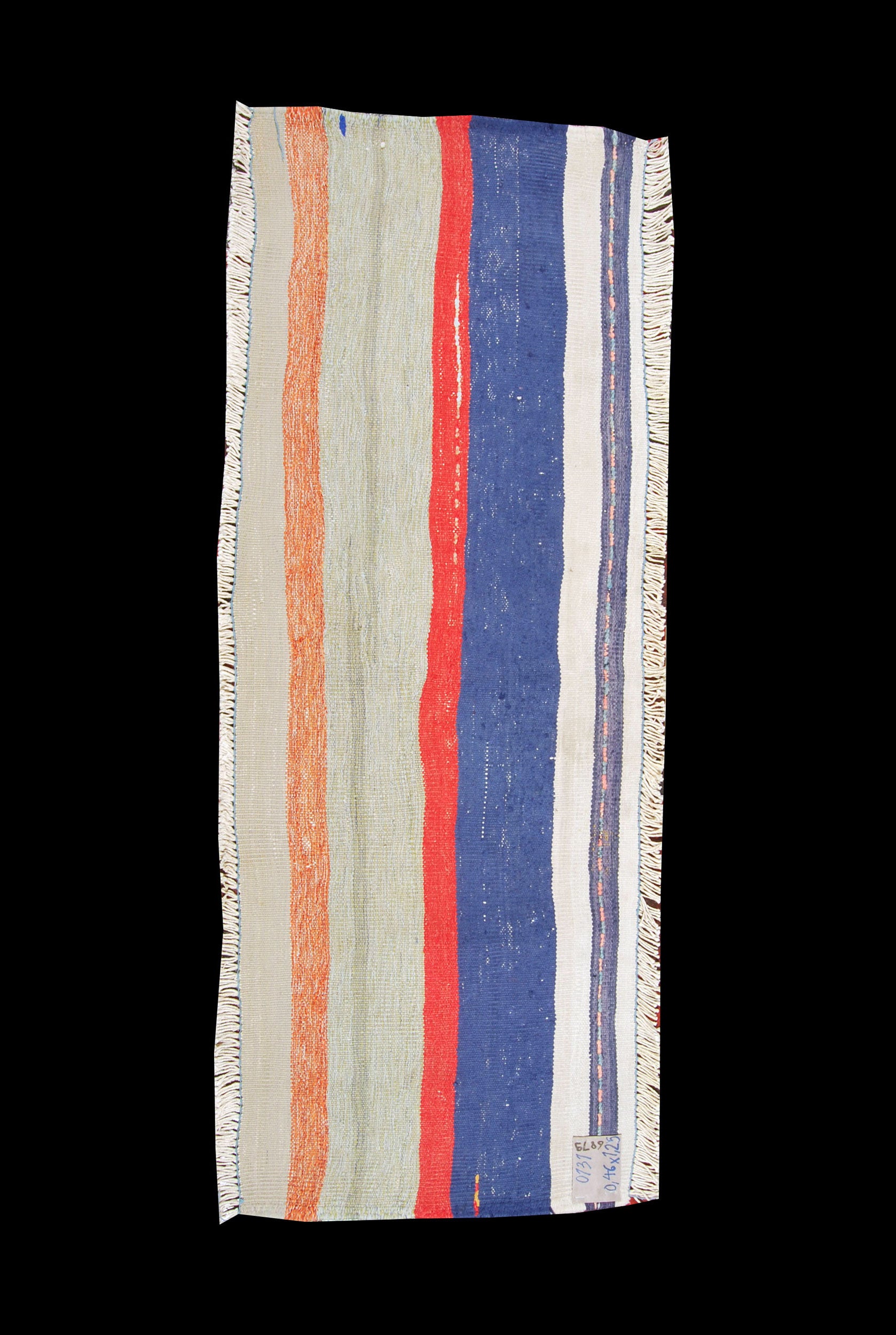 Oryginalny ręcznie tkany kilim/dywan z certyfikatem autentyczności 125x46 cm GALLERIAFARAH1970