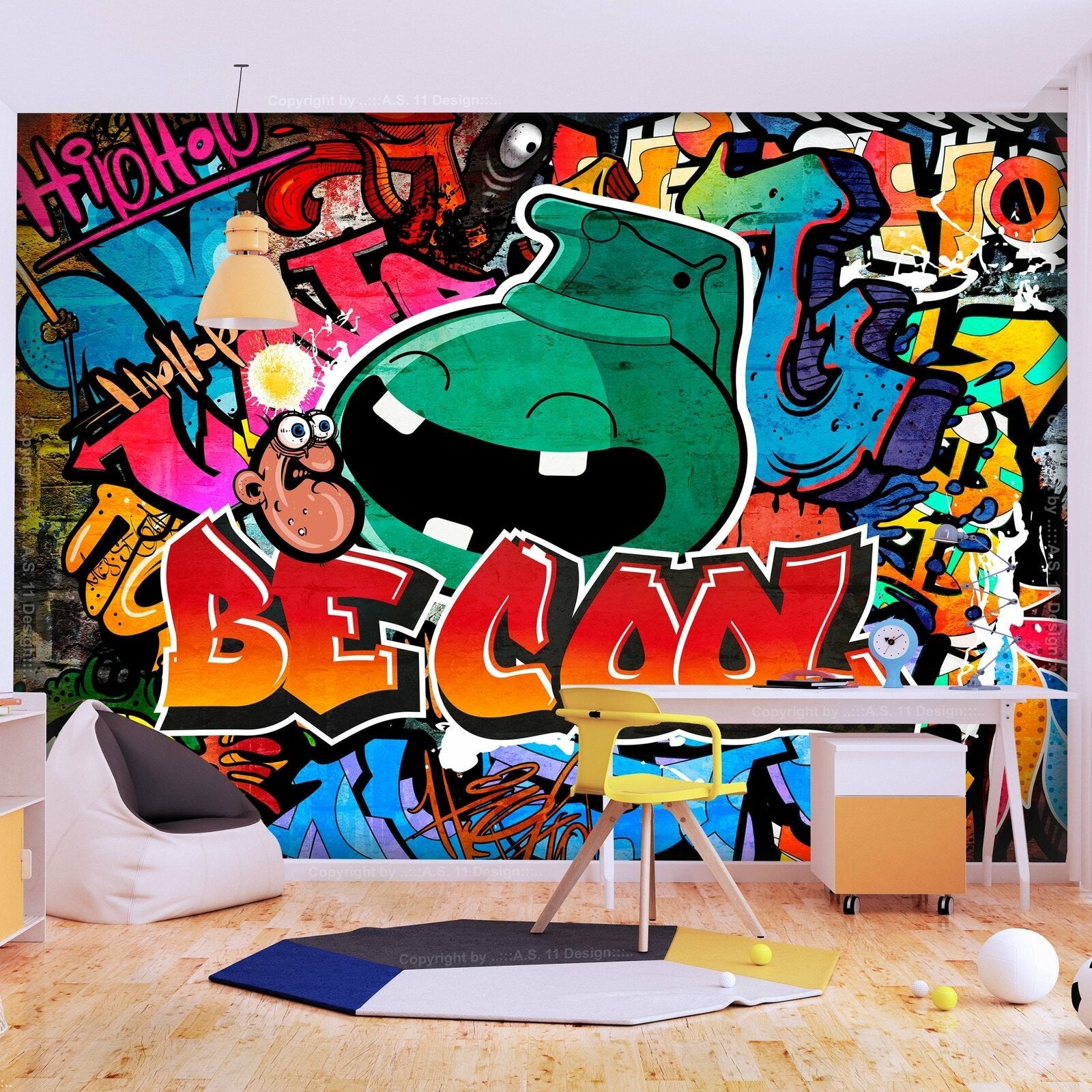 Papier Peint Panoramique 3D Rivière Cool – Pose Sur Contremarches D'escalier