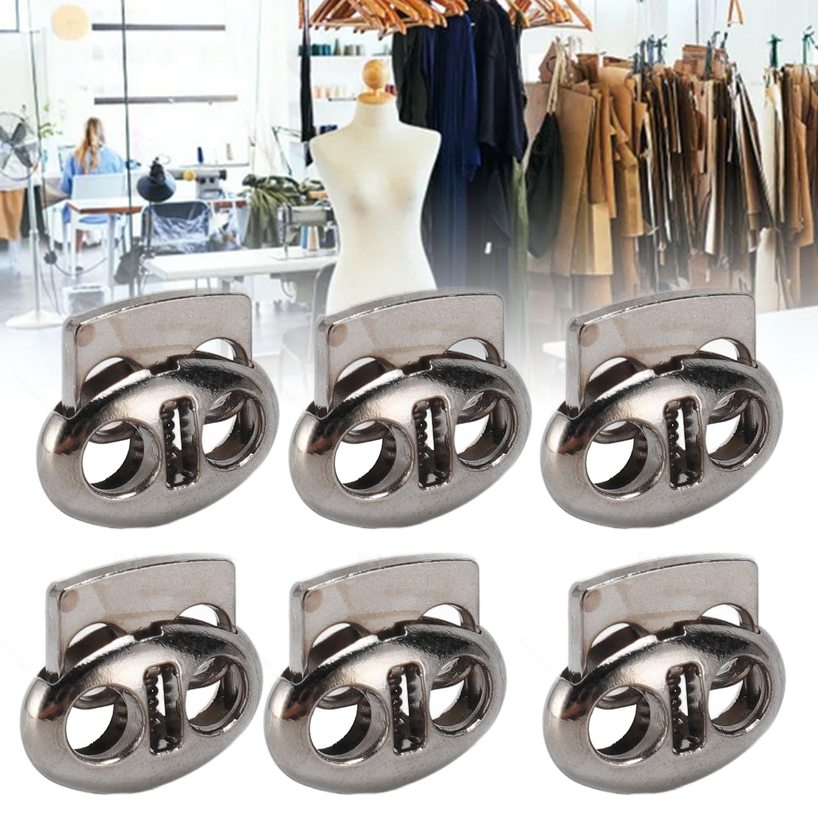 18 Fermacorda A Molla Plastici - Per Cordini Zaini Cappucci E Abbigliamento Sportivo - Foto 10