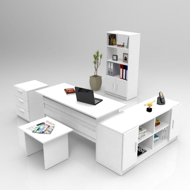 Vo15 Rkn Conjunto de muebles de oficina VO15-W blanco | Leroy Merlin
