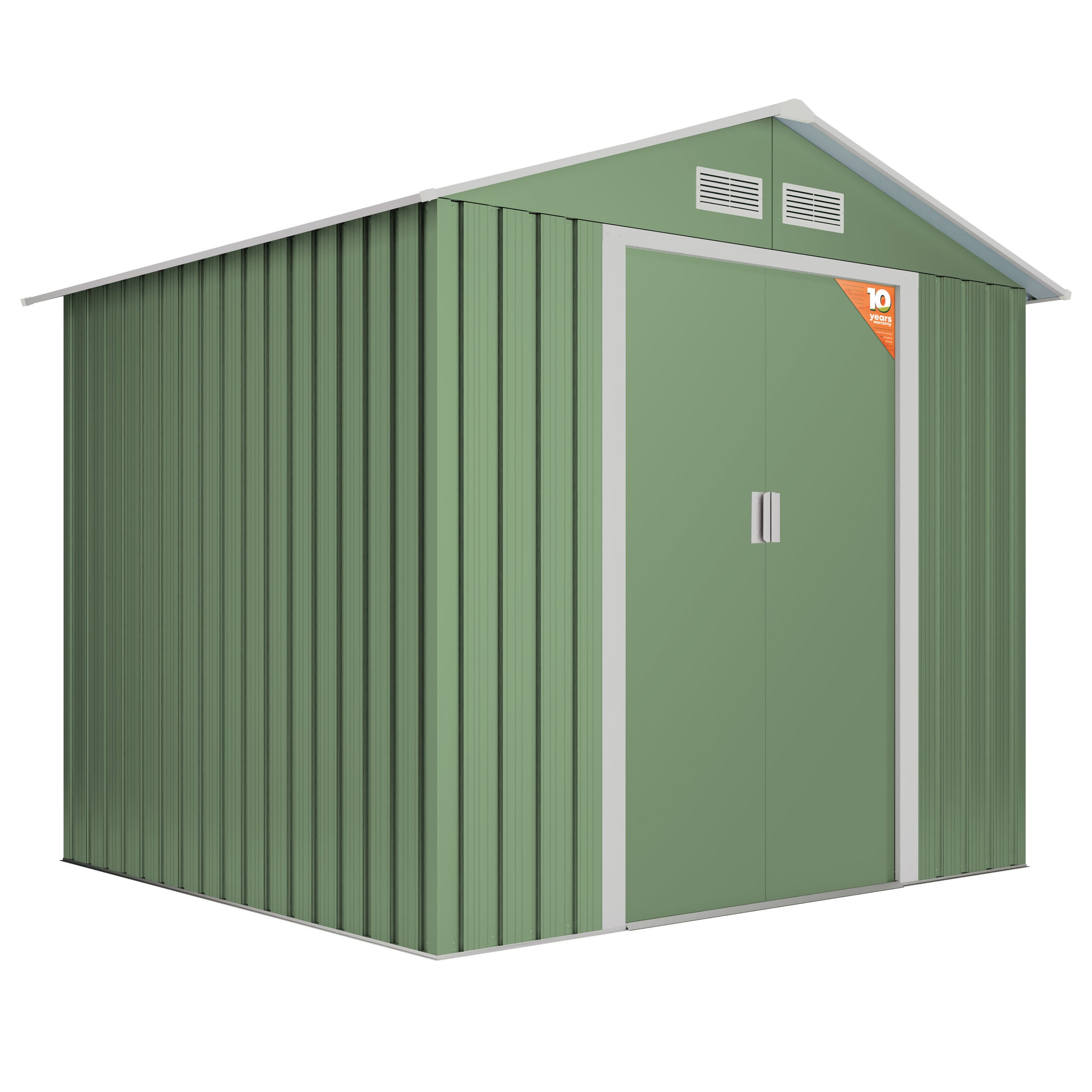 Abri de Jardin en Métal 5,27 m2 Gotland - Garantie 10 Ans - 202x261x202cm - Remise stockage exterieur - 9