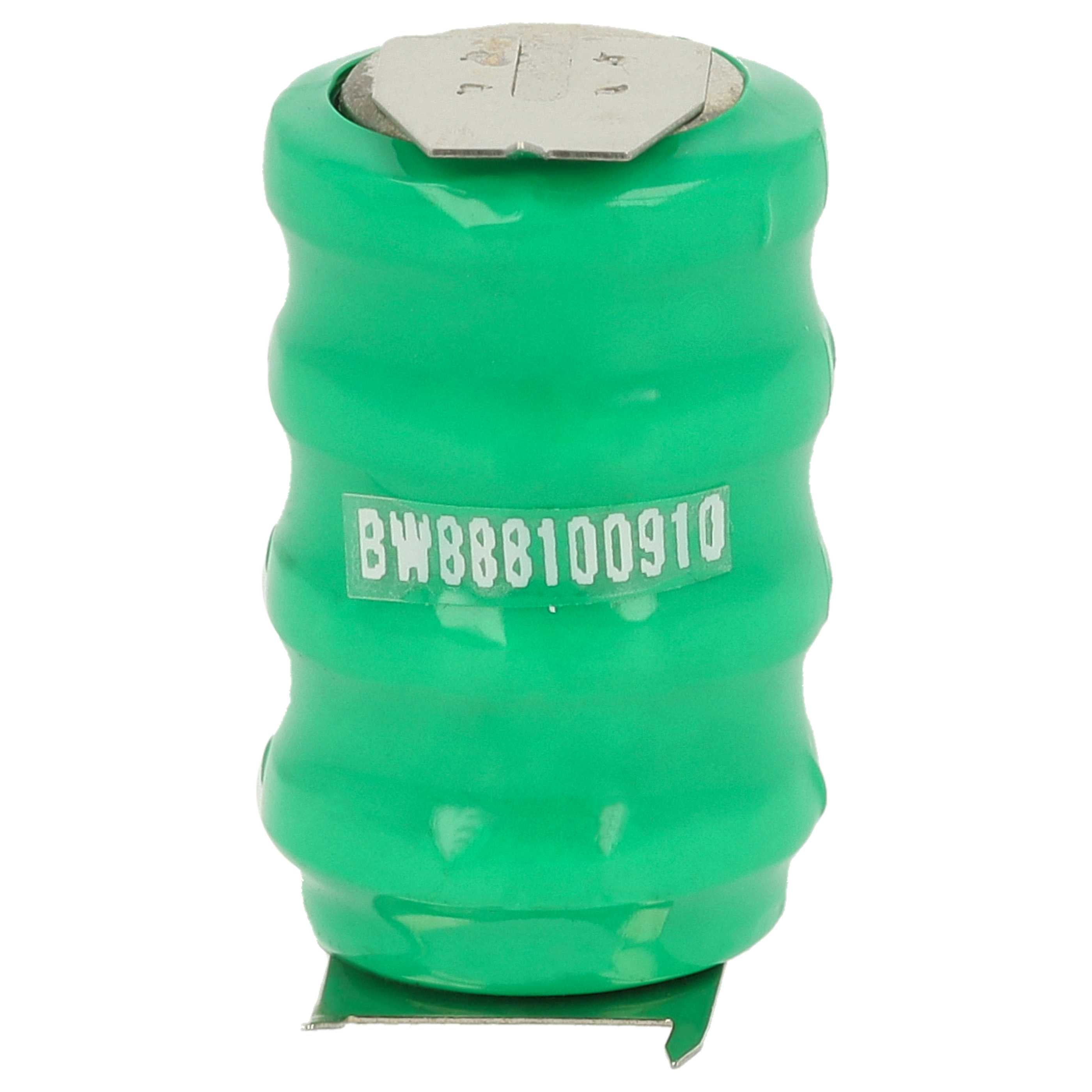 vhbw NiMH pile bouton de remplacement pour type V80H 3 épingles 80mAh 4,8V convient pour les batteries de modélisme etc. - 3