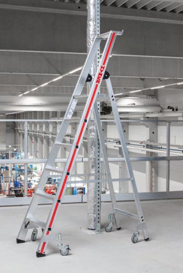 Escabeau roulant de 5 marches - Hauteur de travail maximale de 3.15m - 8026/05-4P - 3