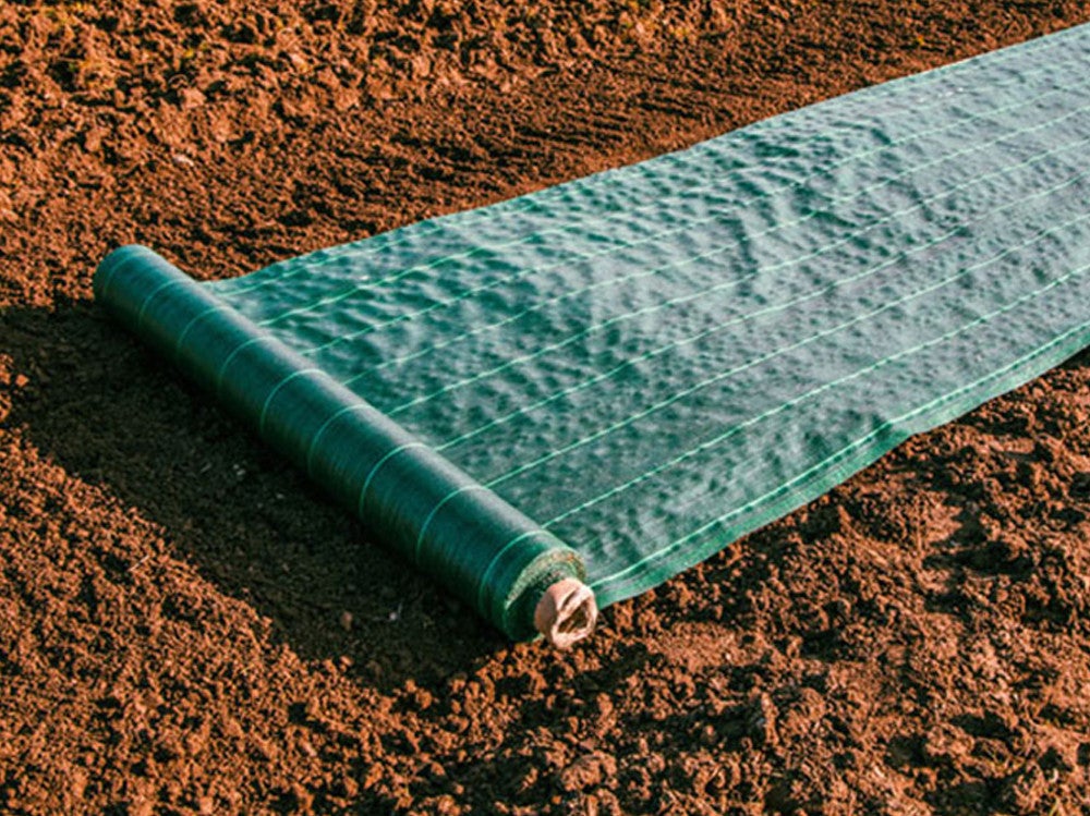 Kit : Toile de paillage 130g/m² verte + agrafes 130g/m² 1,65m x 10m Vert - 4
