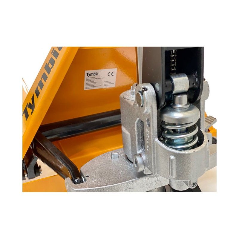 Porta-paletes manual TYMBIA 2500kg, 1150x540mm, rodas em poliuretano - 6