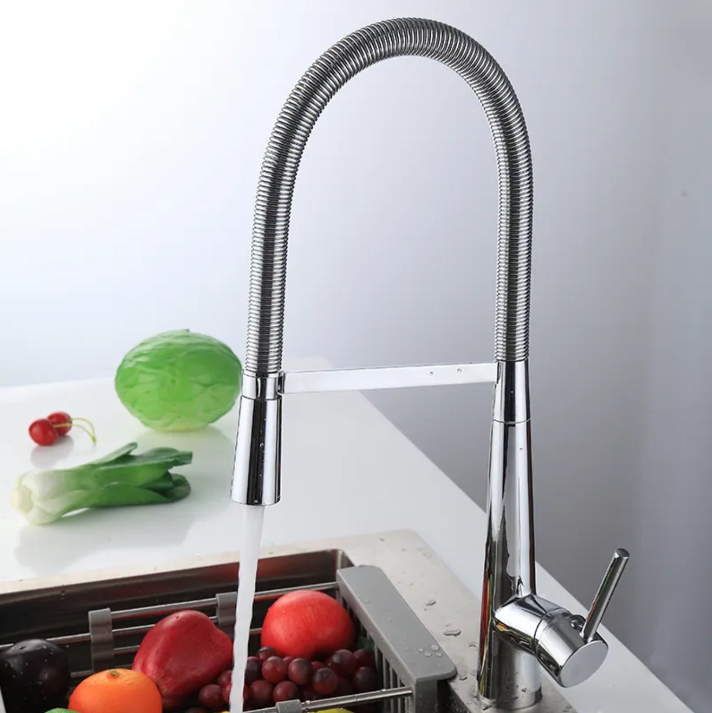 ROBINET CUISINE CHROMÉ 0010 EN LAITON COLLECTION ERYMANTHE - 3