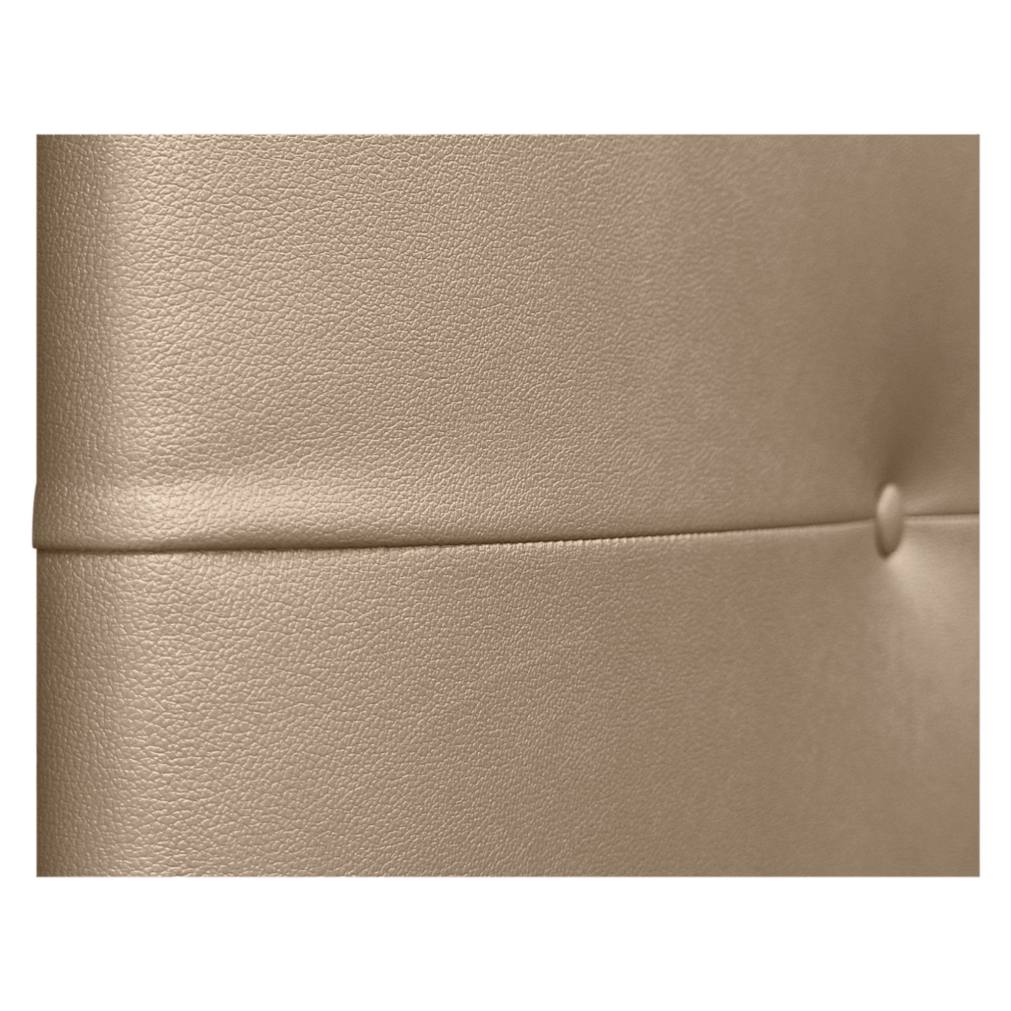 DHOME Testiera Letto Imbottita In Similpelle Champagne - 150cm, Tessuto Aqualine Antimacchia, Spessore 4cm