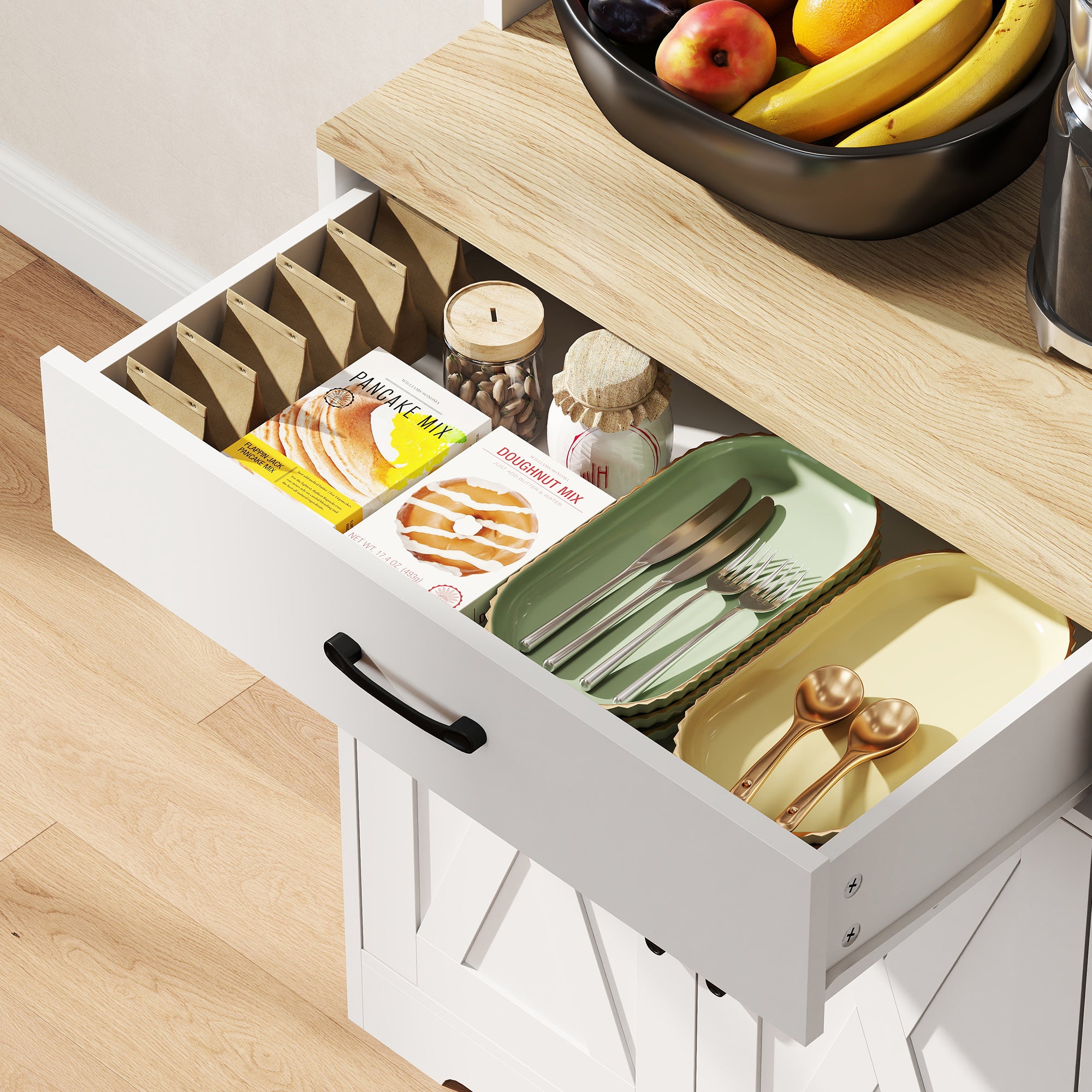 Armoire de cuisine panneau de particules HOMCOM - 9