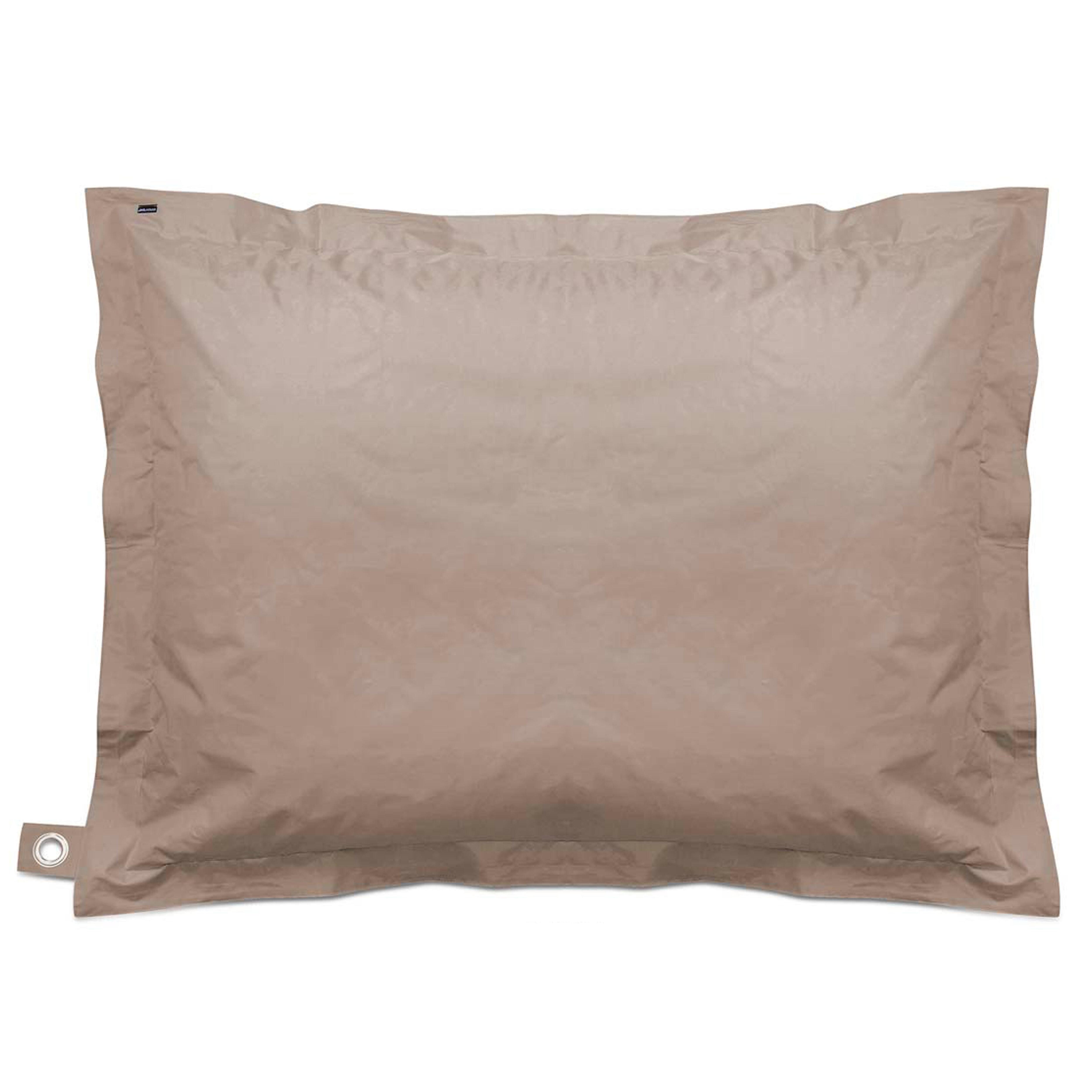 Housse vide de pouf de jardin en polyester taupe 140 x 120 cm - 2
