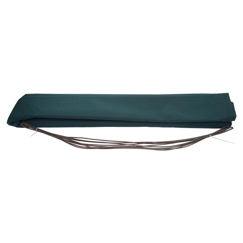 Wymienne poszycie do markizy HWC-H27, pełna kaseta Wymienne poszycie przeciwsłoneczne 6x3m ~ Poliester niebiesko-zielony