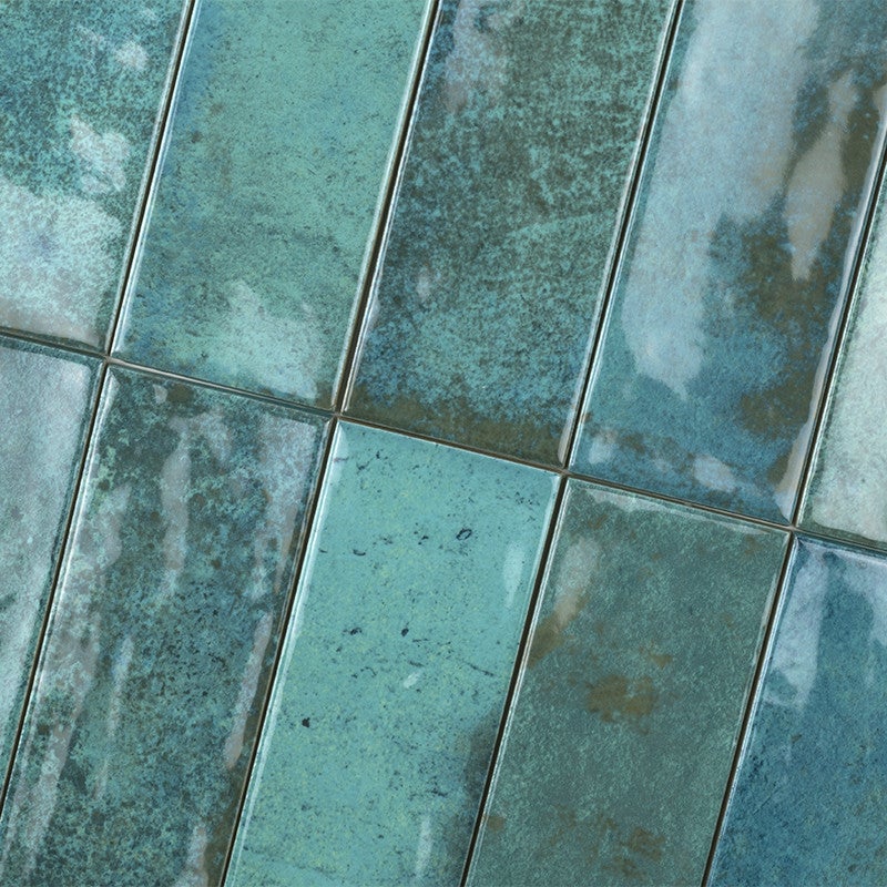 Carrelage Grès Cérame Sol/Mur Rio Émeraude | 6 x 25 cm - 9
