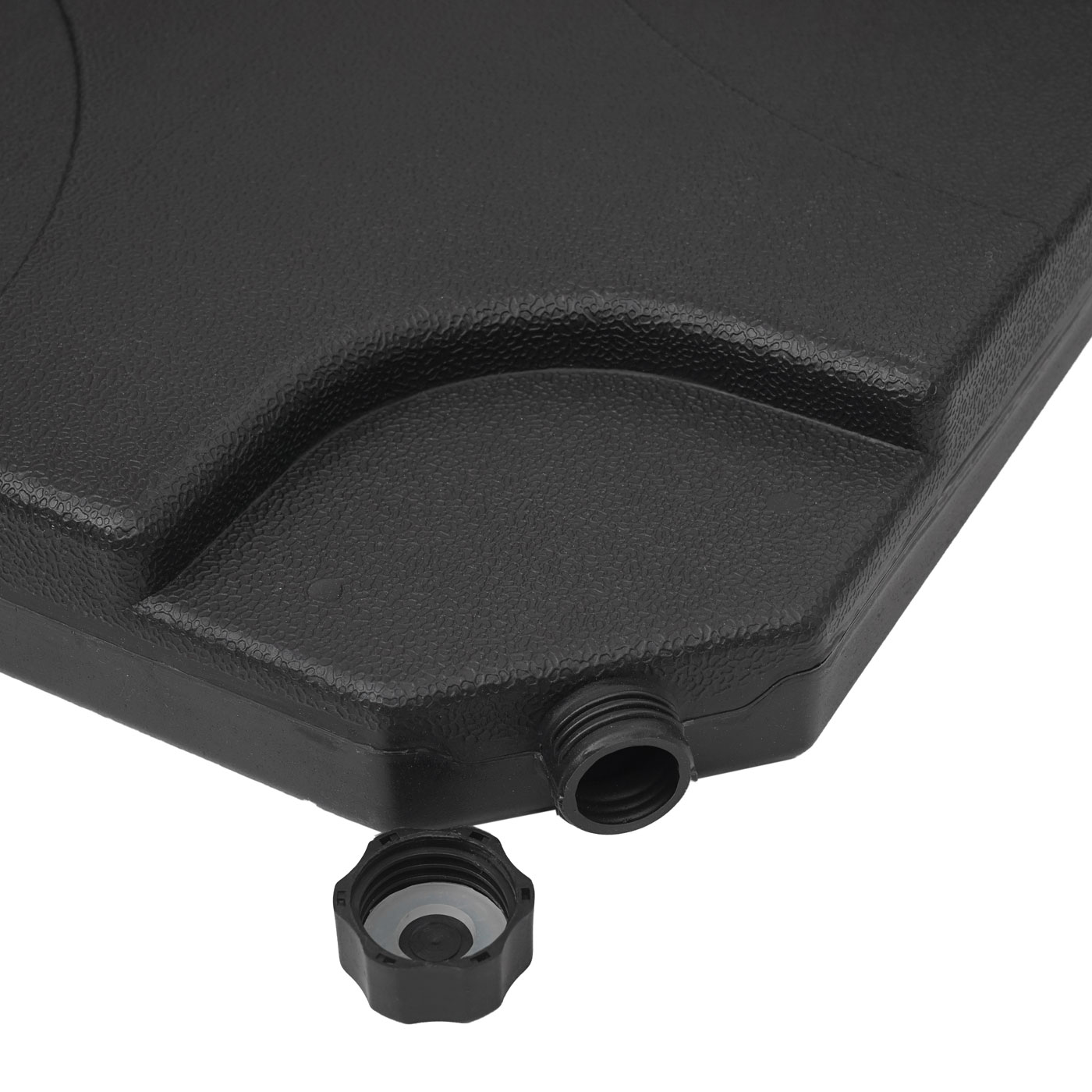 Pied de parasol HWC-F78, support pour parasol déporté/marché, pour croix de pied, à remplir jusqu'à 100kg - 2