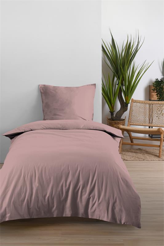 HOUSSE DE COUETTE EDEN VIEUX ROSE 140X200 cm