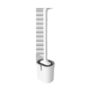 Scopino WC In Silicone Con Base Acciaio Inox - Pulizia Profonda, Asciugatura Rapida | Montaggio A Parete O Pavimento, Include Adesivi - Foto 4