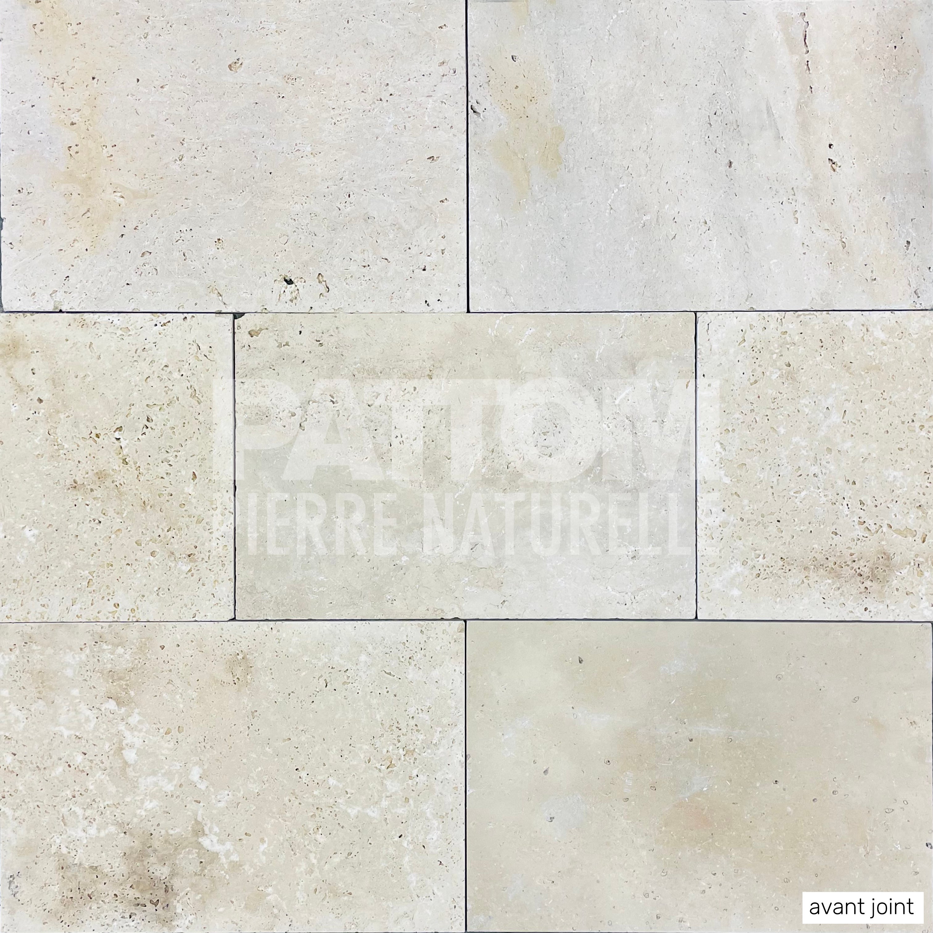 TRAVERTIN STANDARD LIGHT (1er choix light), pierre naturelle, 40,6 X 61 EP 1,2cm intérieur/exterieure - PATTOM LIVRAISON PREMIUM CHARIOT EMBARQUÉ - 3