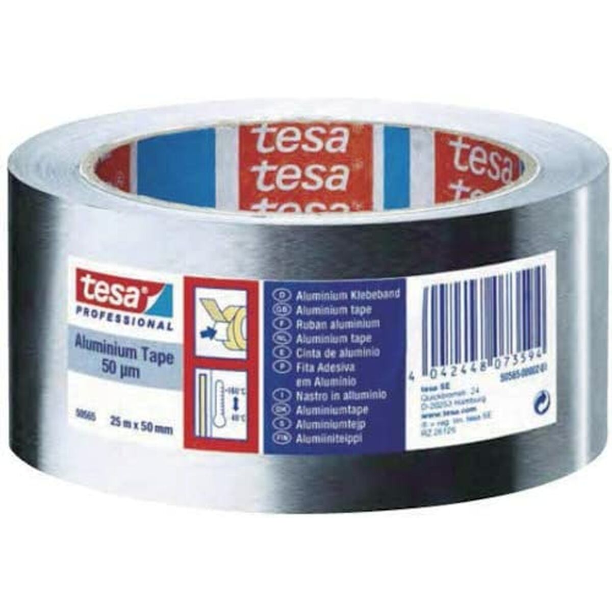 Ruban adhésif Aluminium 50 mm x 25 m - Tesa - 5