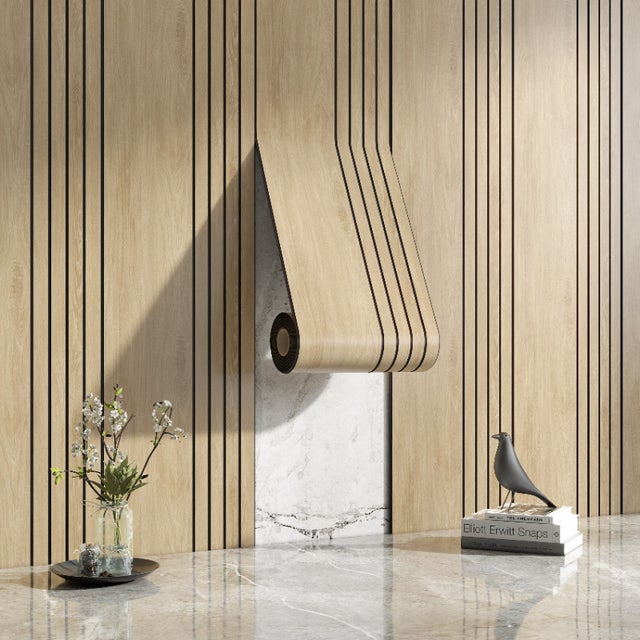 1 rollo de paneles de pared con rejilla, papel tapiz autoadhesivo con vetas de madera 3D, adhesivo decorativo para pared (40*280 cm, 02)