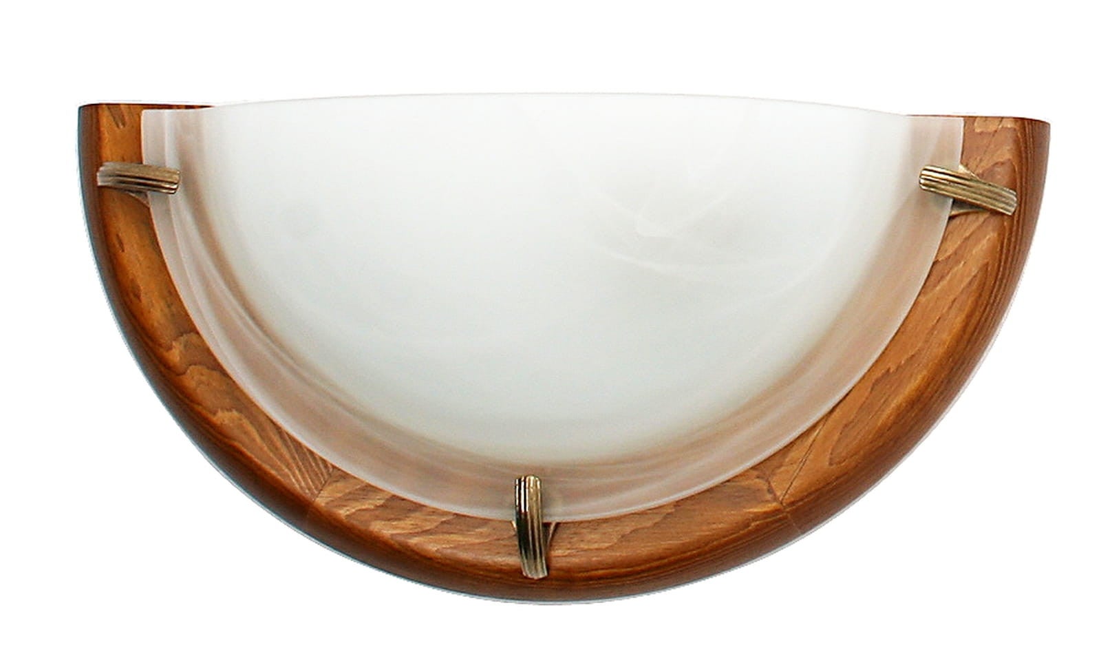 Kinkiet półplafon Duna naturalne drewno-biały 1xE27x20W wym: 15 x 30 x 9 cm metal IP20 Candellux