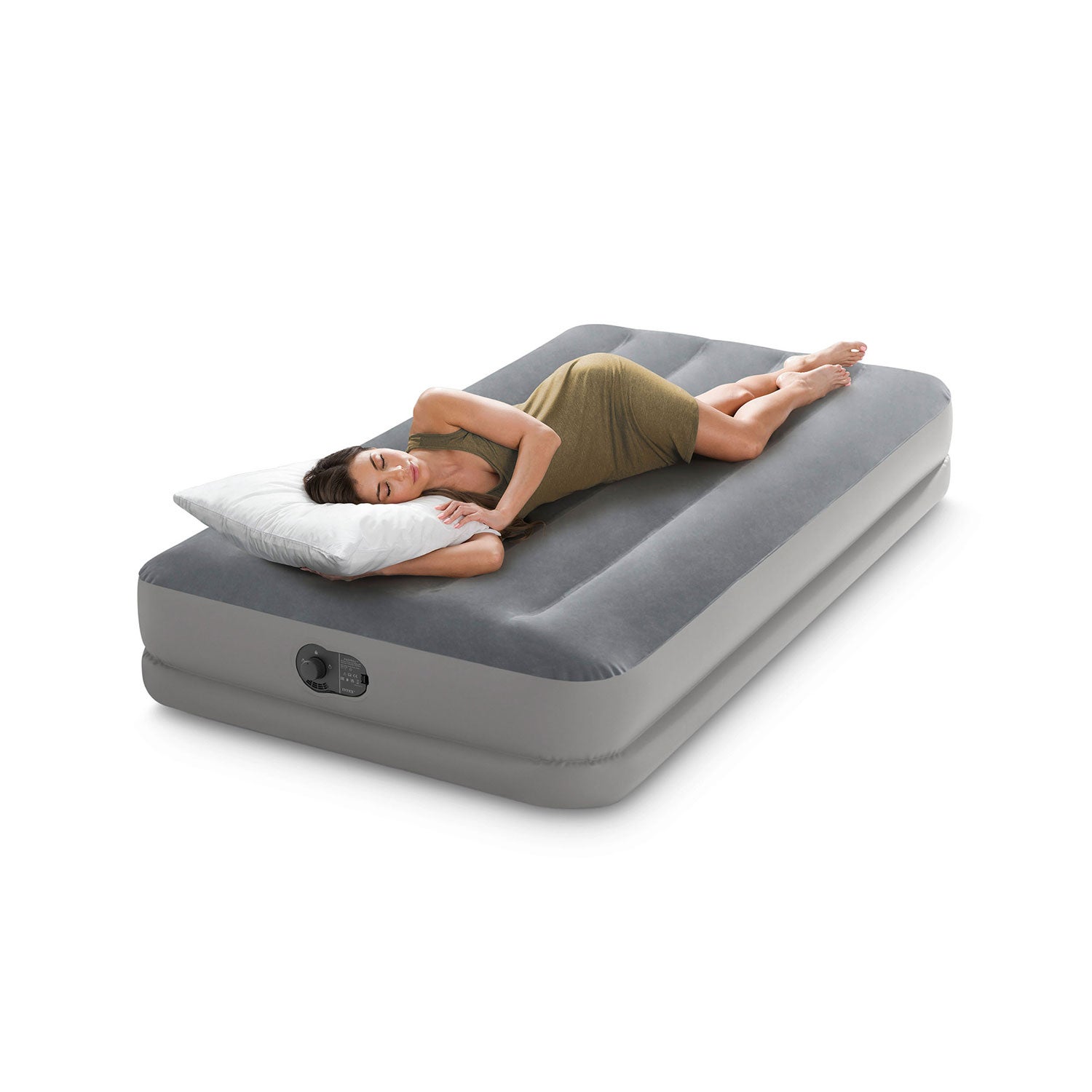 Matelas gonflable Prestige Mid Rise Flex Pump Intex 1 personne - Gonfleur USB intégré - 6