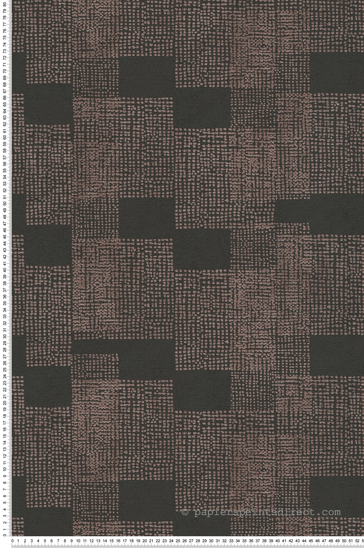Tapeta figury geometryczne brązuIczarnym - 53 cm x 10.05 m - LIVINGWALLS