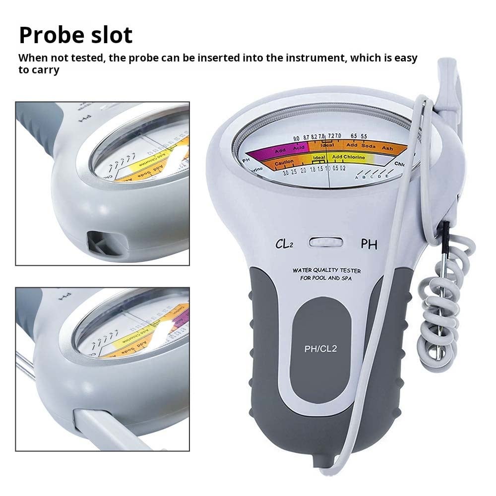 1 pc Testeur piscine 2 en 1 PH et chlore, portable et précis, pour maison, SPA, aquarium, mesure rapide et fiable de la qualité de l’eau - 6