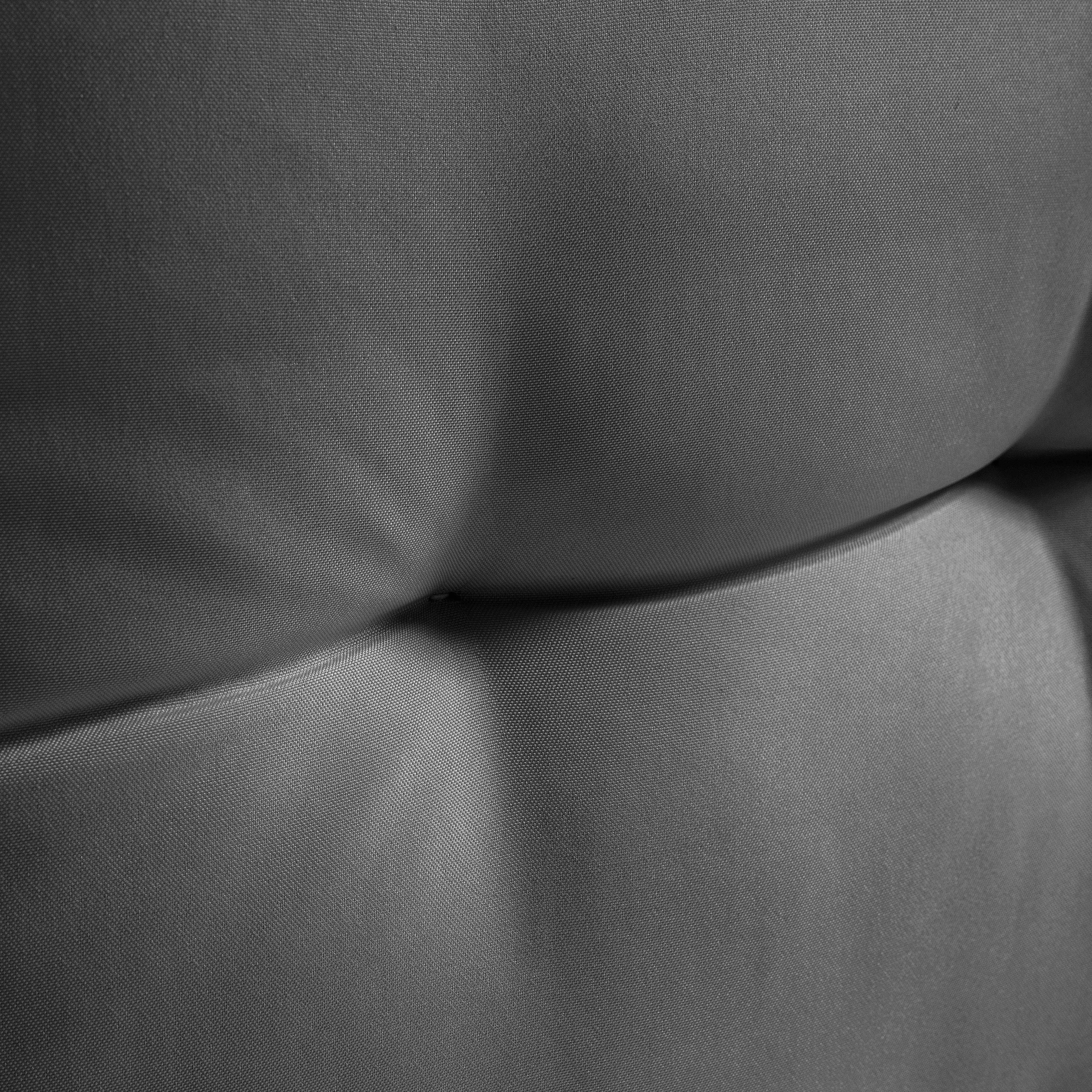 Coussin d'extérieur matelassé anthracite 60 x 40cm - 4