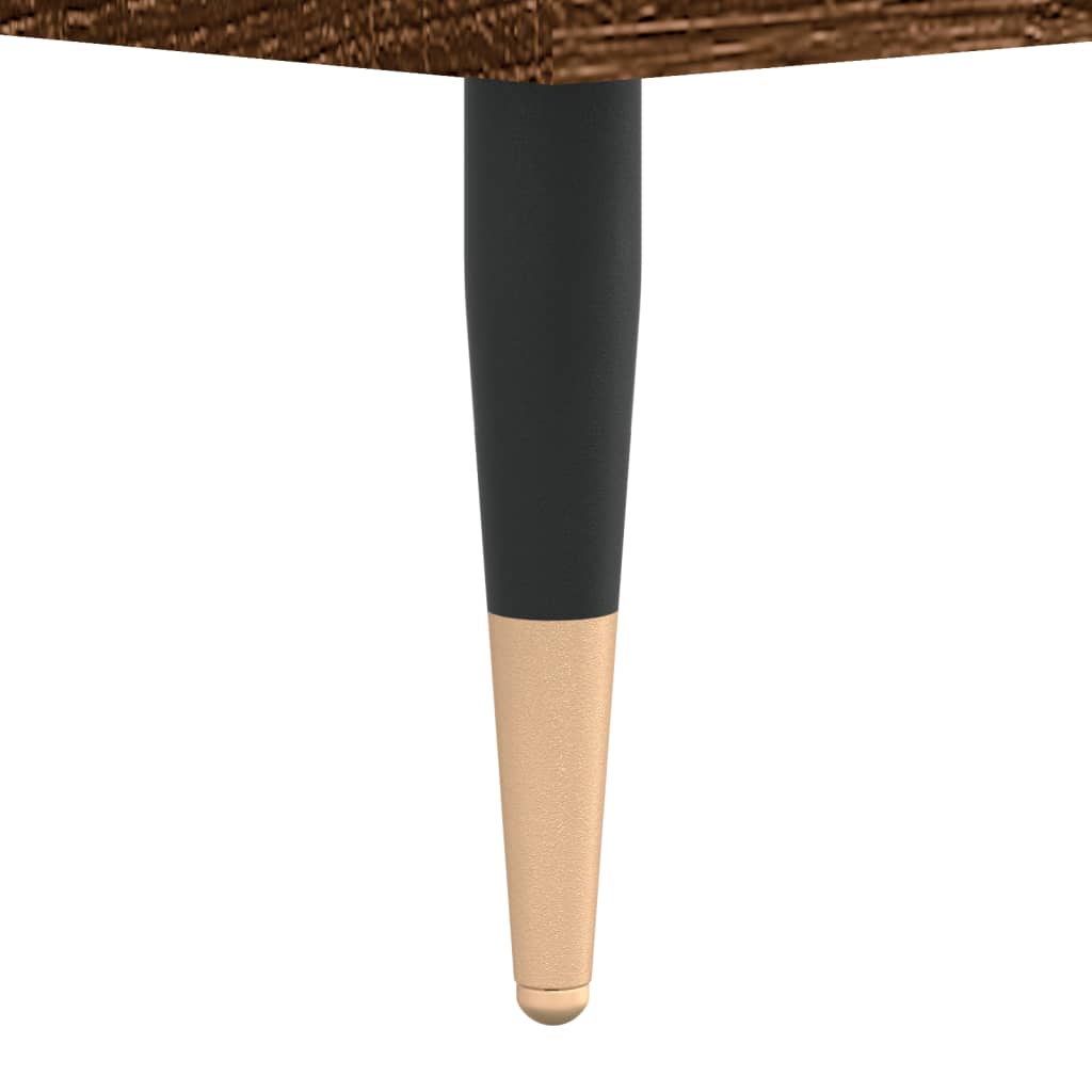 Table basse | Table d'appoint | Table de salon Chêne marron 60x50x36,5 cm Bois d'ingénierie - 7