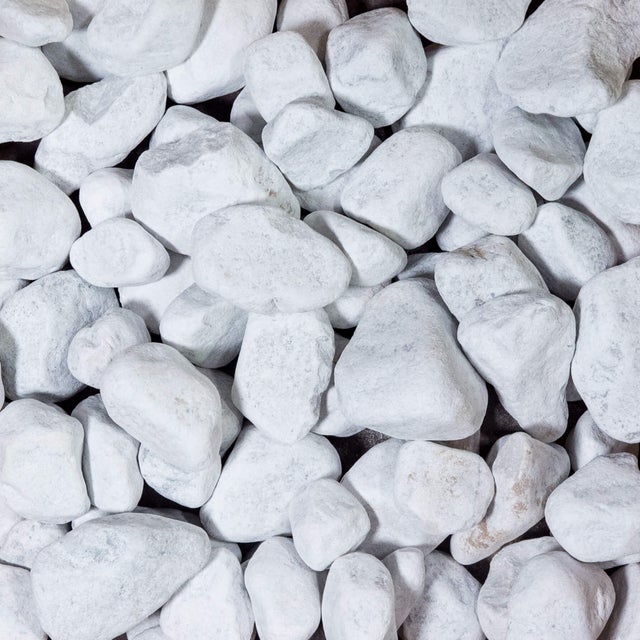 Galet Marbre Blanc Carrare 60-100 mm - Lot de 40 sacs de 20 kg (8 m²) - RO'MA NATURE