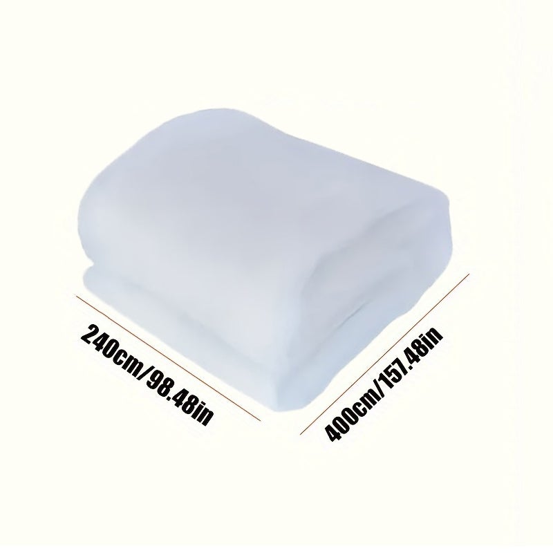 Tenda in vinile per esterni con pannello di telone trasparente, 510 g