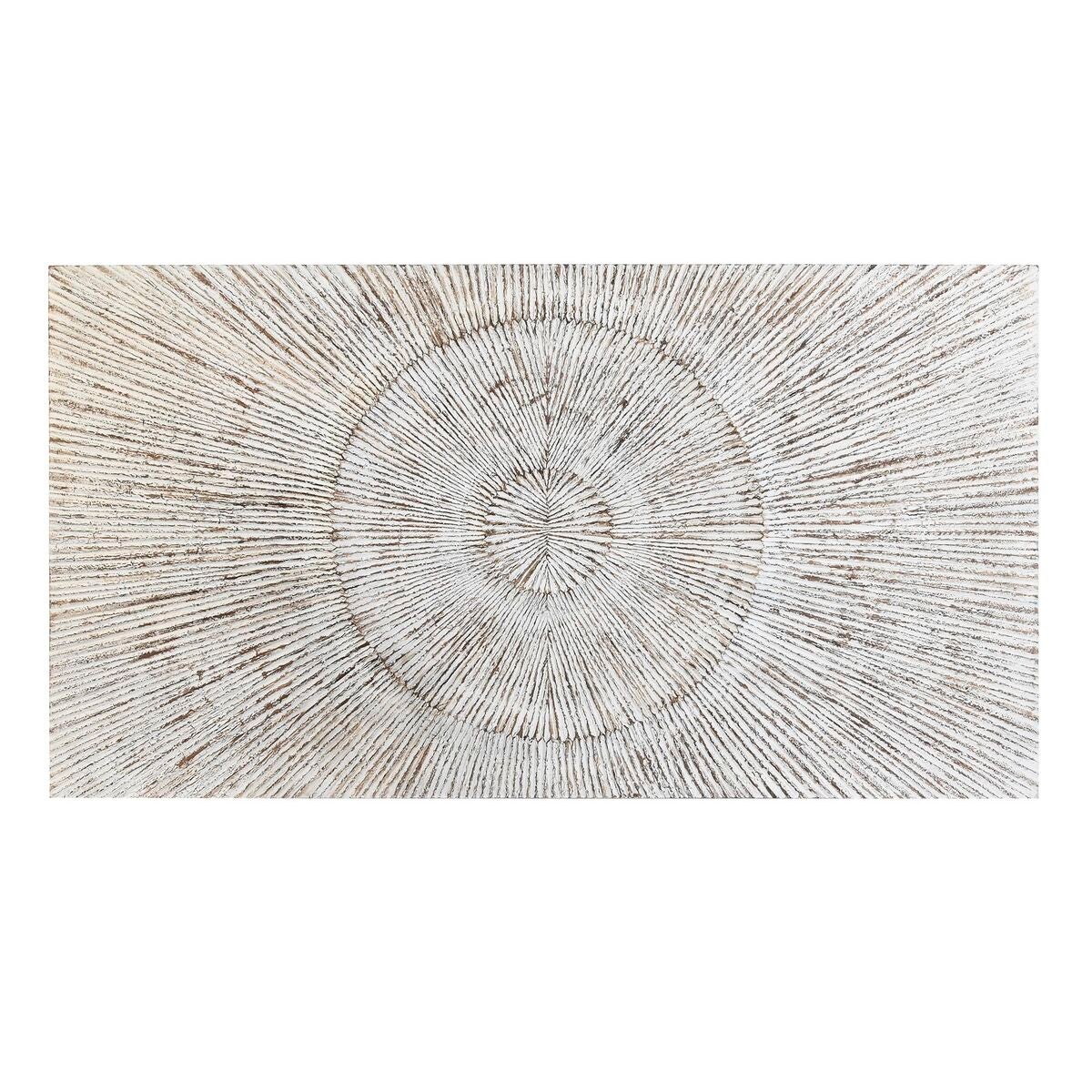 Tête De Lit Home ESPRIT En Bois D'hévéa Naturel - 180x3.5x120 Cm - Neuf